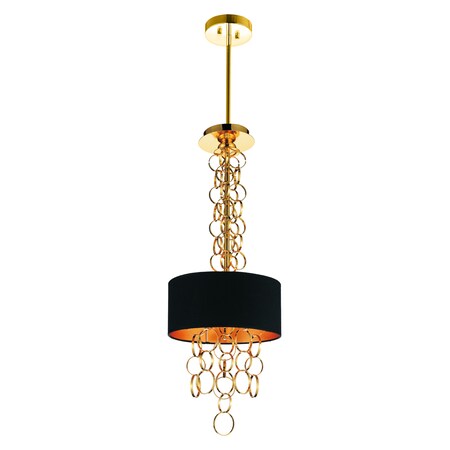Cwi Lighting 3 Light Drum Shade Mini Pendant With Gold Finish 5627P11G